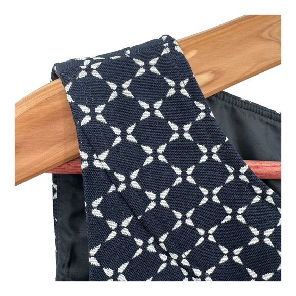 Tahari Arthur S. Levine Sleeveless Sheath Dress Size 8 Navy White Printed Career - Picture 3 of 7